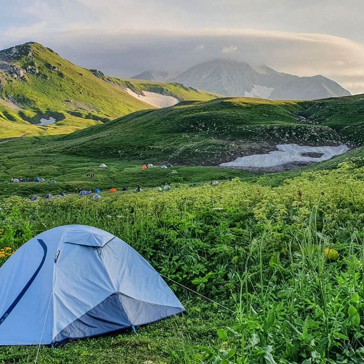 Глемпинги, Палатка