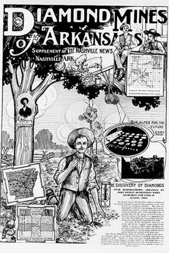 Реклама алмазного прииска в Мерфрисборо в газете «Нэшвилл Ньюс» за 1906 год