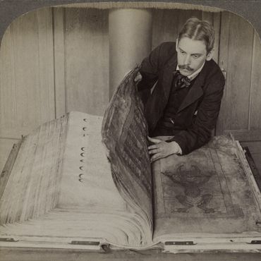 Гигантский кодекс, стереоскопическое изображение 1906 года