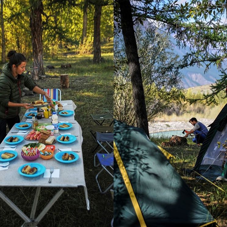 Гостевые домики, Палатки