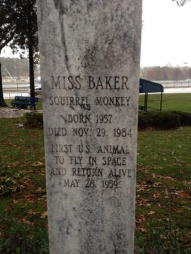 Надгробный камень на могиле мисс Бейкер