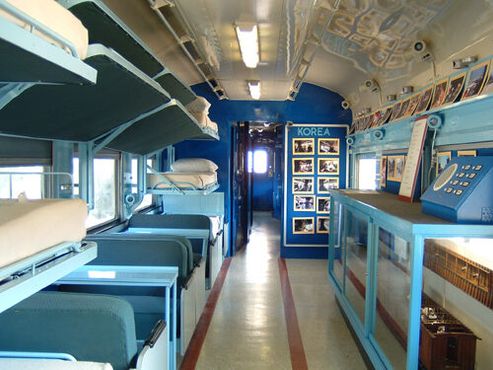 Санитарный поезд времён войны в Корее