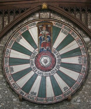 Уинчестерский Круглый стол в Большом зале, датирующийся, согласно дендрохронологическому исследованию, 1275 годом