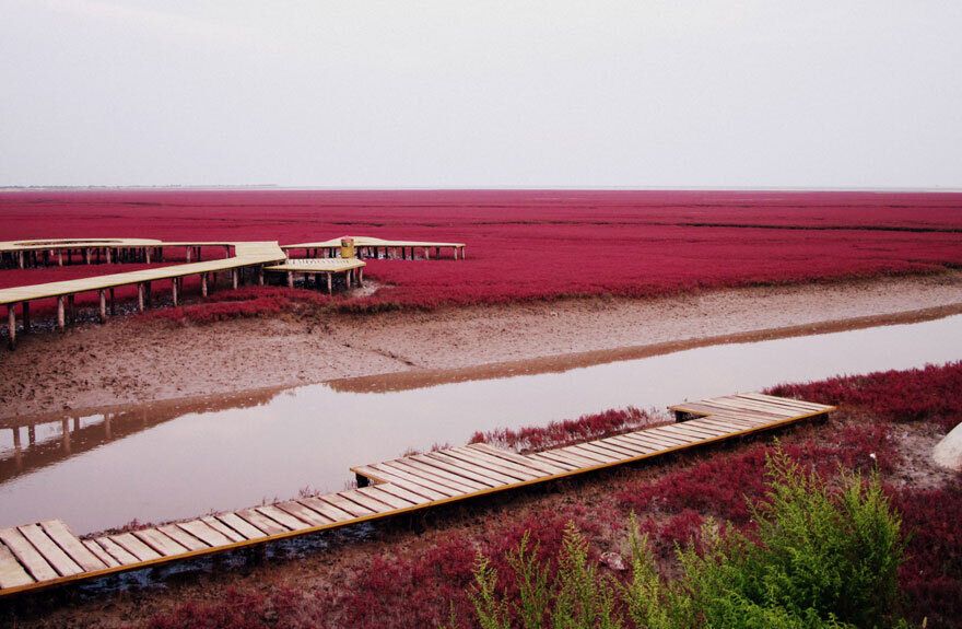 красный пляж