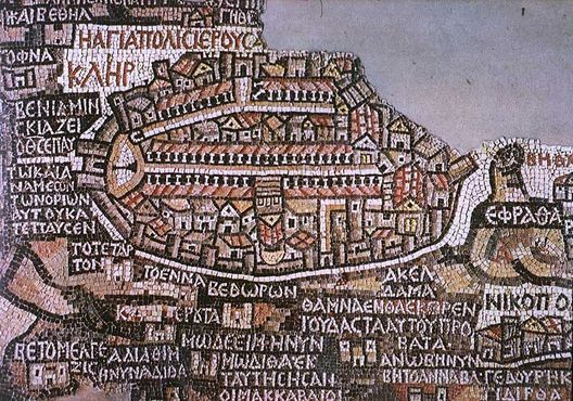 Карта Петры