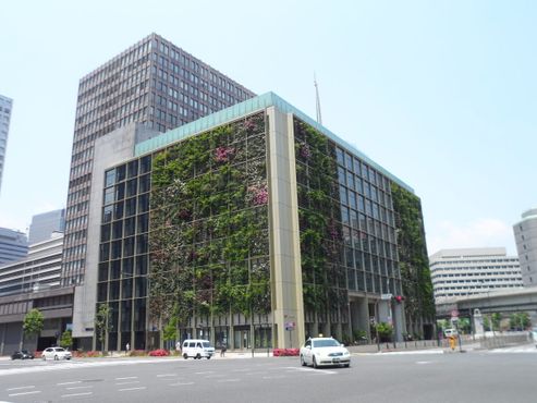 Вертикальный городской огород на здании головного офиса «Пасона Груп»