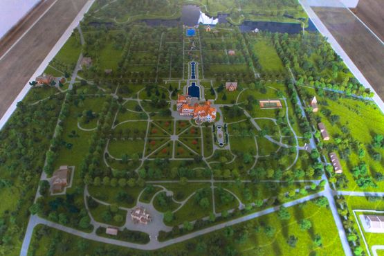 Модель дворцово-паркового ансамбля в Муромцево