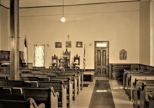 Интерьер церкви, 1965 г.