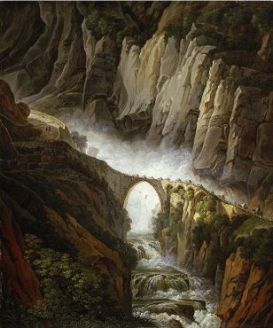 Чёртов мост на картине 1824 года