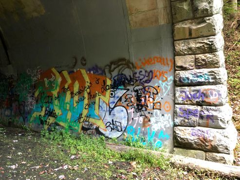 Граффити в туннеле, 28 сентября 2019 г.
