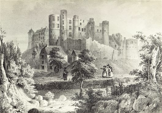 Замок Бофор, рисунок 1834 года