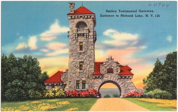 Винтажная открытка с изображением ворот Смайли, 1930 год