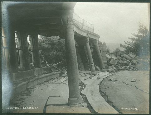 Обсерватория Суини после землетрясения 1906 года