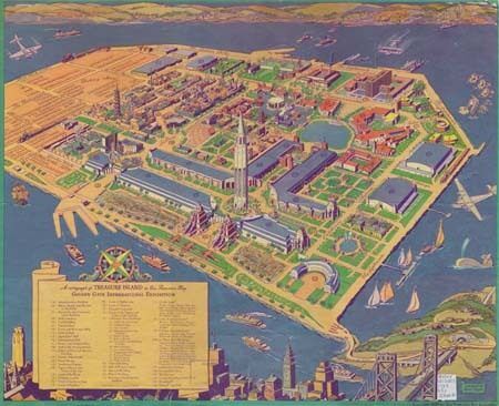 Карта Всемирной выставки на Трежер-Айленд