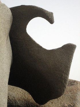 Скульптура, созданная ветром