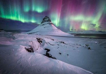10-дневный зимний автотур с северным сиянием по южному побережью Исландии и полуострову Снайфедльснес