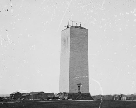 Монумент Вашингтону, примерно 1860 год