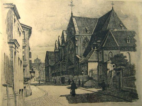 Изображение церкви Святого Креста, 1900 г.