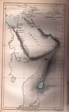 Карта Эдемского сада авторства генерала Гордона
