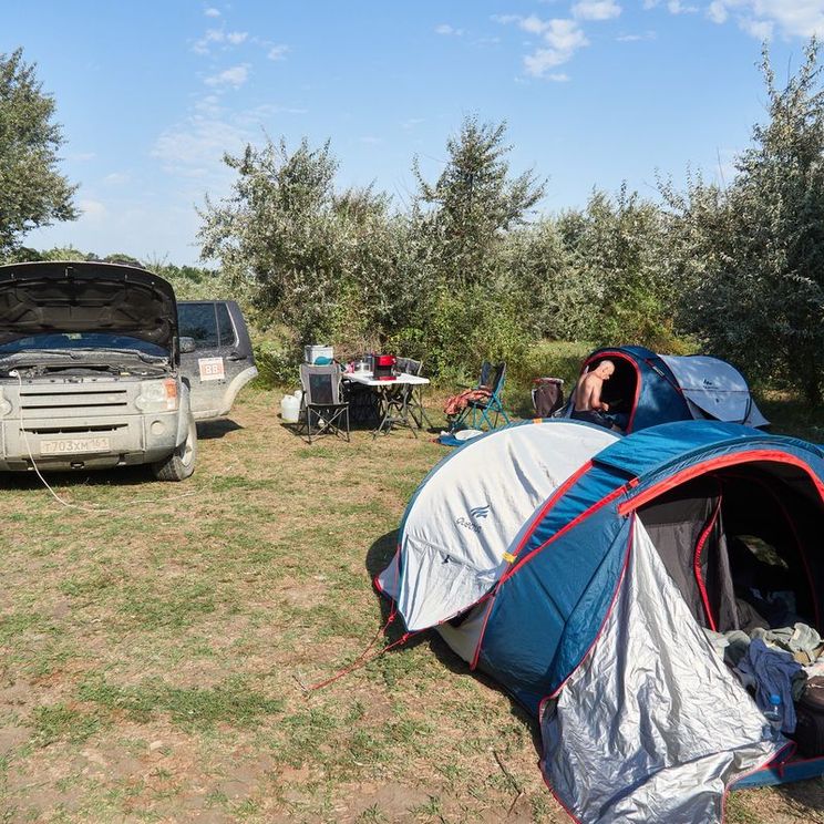 Кемпинги, Палатки