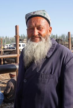Местный уйгурский продавец
