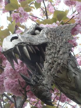 Голова дракона вблизи