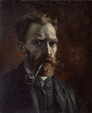 Автопортрет с трубкой, 1886 г.