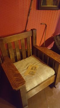 Кресло, в котором был застрелен Уильям Брук