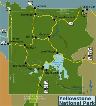 Часть Национального парка Йеллоустоун в Айдахо, также известная как «Зона смерти»