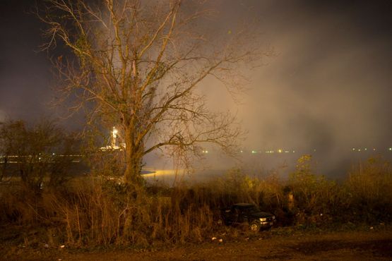 Рождественские костры на дамбе