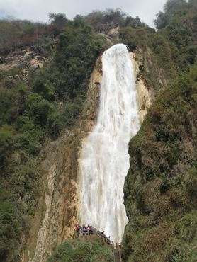 Самая высокая часть водопада Эль-Чифлон