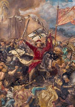Центральная часть картины «Грюнвальдская битва»
