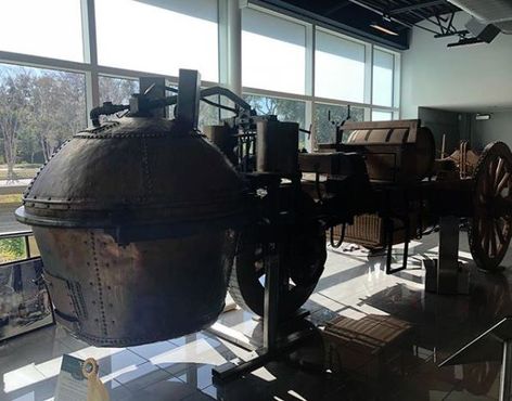 Копия паровой телеги Кюньо