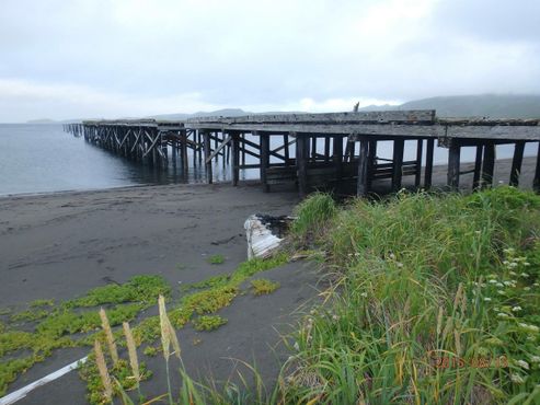 Пирс на острове Кыска