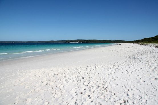 Пляж Хайамс-Бич в заливе Джервис, Новый Южный Уэльс, Австралия