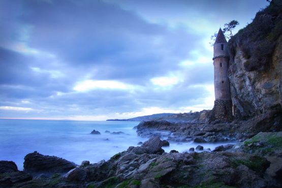 Пиратская башня на пляже Виктория, 26 февраля 2017 г.