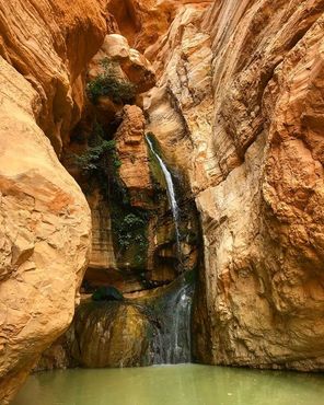 Водопад и пруд в каньоне Вади-Балу