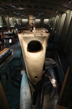 Подводная лодка U-505, вид спереди