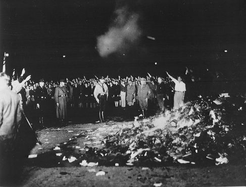 Сожжение книг на площади в 1933 году