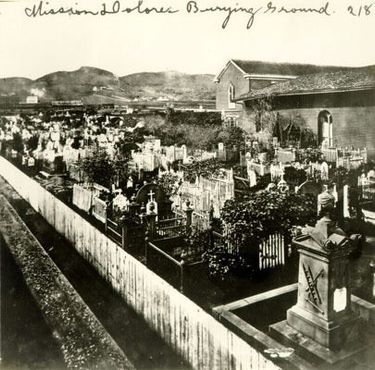 Кладбище миссии Долорес, 1868 год