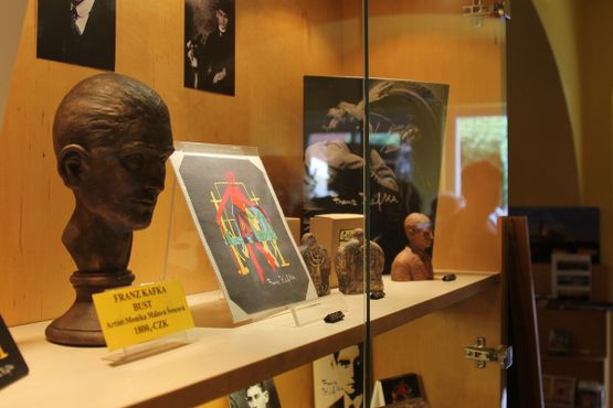 Экспонаты в музее Франца Кафки