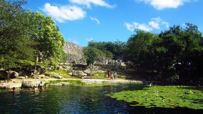 Руины поселения майя