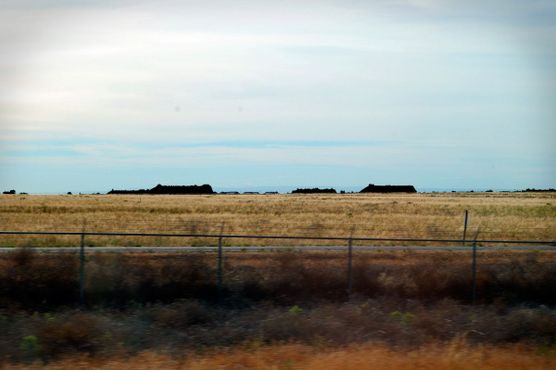 Вид на бункеры с трассы I-82