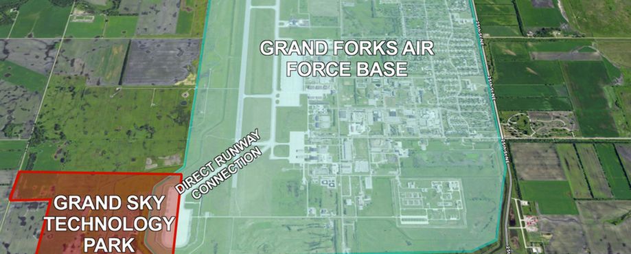 Парк дронов «Гранд Скай» на военной базе Гранд-Форкс