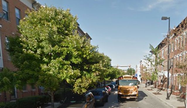 Улица Ист-Ломбард в Балтиморе, где Эдгар По был найден в бреду