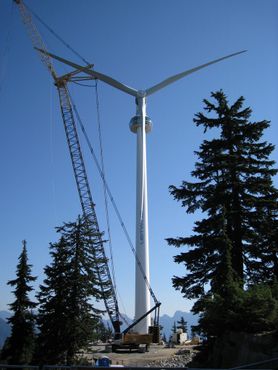 Процесс установки ветраной турбины