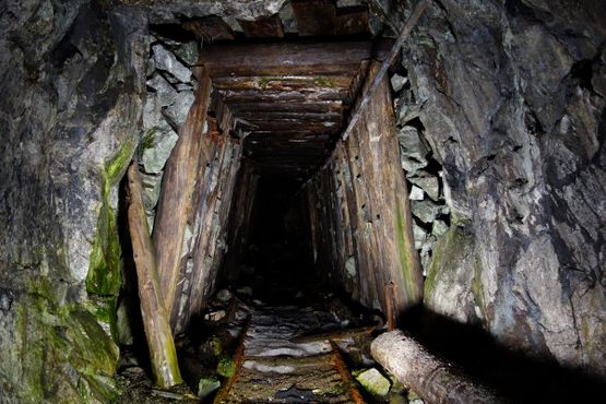 Один из туннелей в шахте