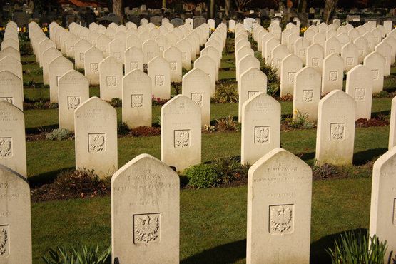 Могилы польских солдат на кладбище Ньюарк