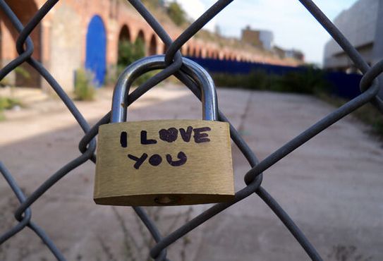 
Забор
с «замками любви» в Шордиче