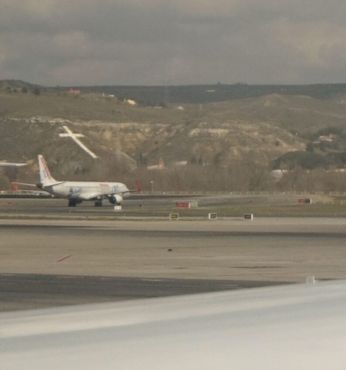 Вид во время взлёта (терминал 4S)